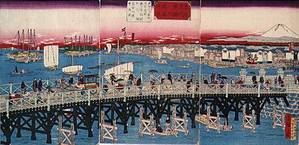 東京第一名所永代橋之真景