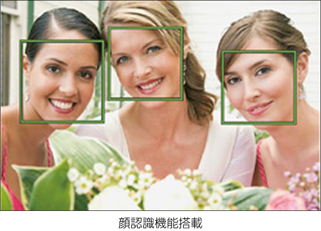 顔認識機能搭載