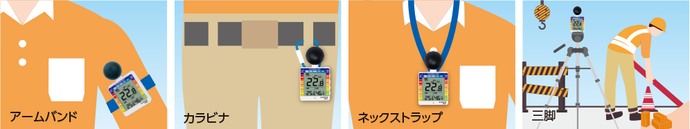 さまざまな取付方法に対応