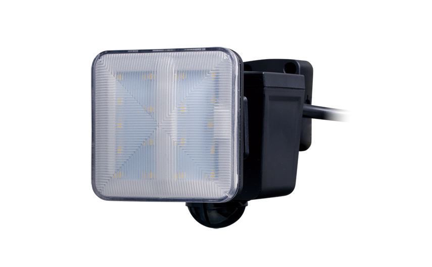 小型でもしっかり照らすコンパクトモデル<br>センサーライト２機種を新発売！<br>AC100Vタイプとソーラーパネル充電タイプ